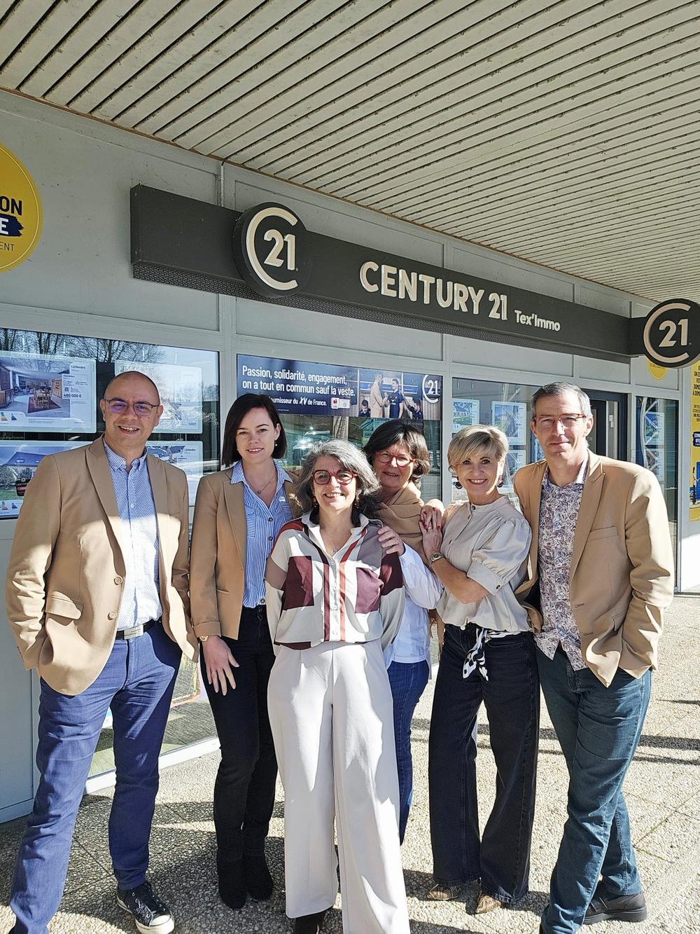 l'équipe de l'agence Tex'Immo