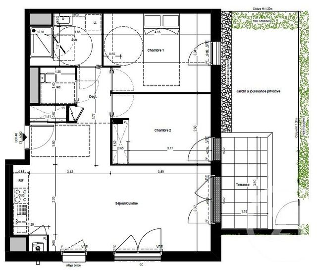 Appartement T3 à vendre - 4 pièces - 76.38 m2 - THEIX NOYALO - 56 - BRETAGNE - Century 21 Tex'Immo